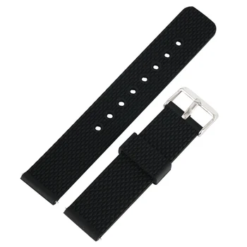 

20/22MM Waterproof Silicone Watch Strap Soft Sport Replacement Watchband High Quality Pin Buckle Wristwatch Band