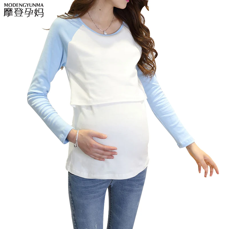 

Maternity T-shirt New fashion Simple Maternity T-shirt Maternity Tops Nursing Breastfeeding Clothes for Pregnancy Nursing