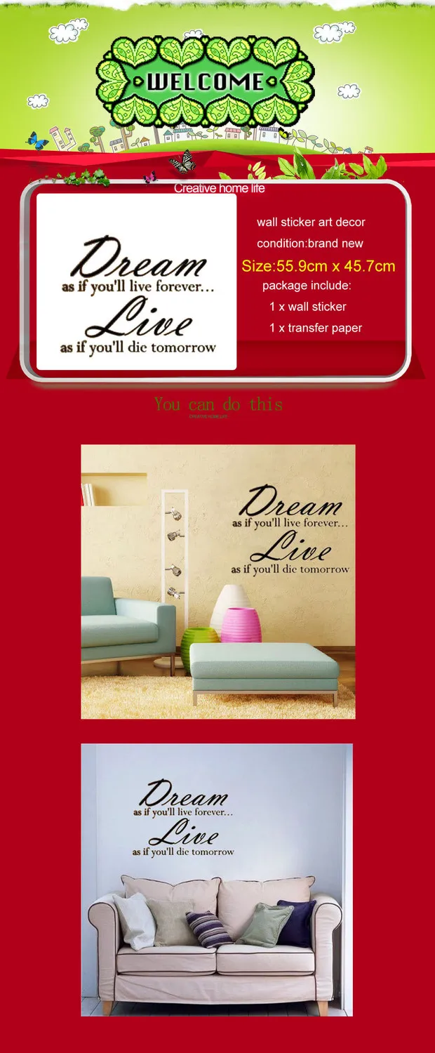 Dream As If Youll Live Forever Live As If Youll Die Tomorrow