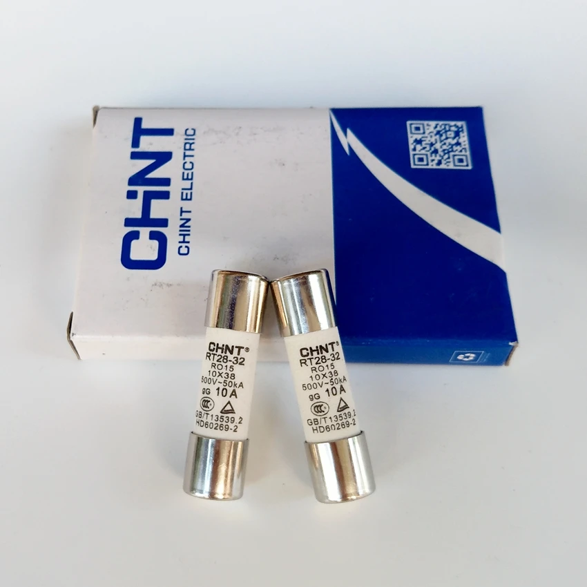 

10pcs/lot CHINT RT28-32 (RO15, RT14-20) 10A Fuse Link 10X38 Fuse Fusible Core