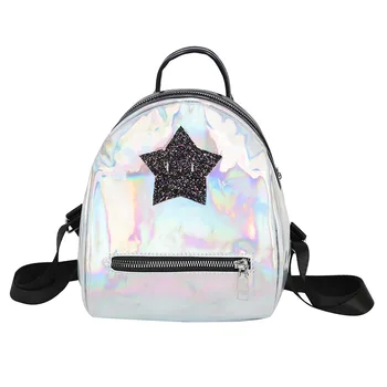 

OCARDIAN Backapck Fashion Women Girl Wild Color Stars Multi-Function Zipper School Bag For Student Bag Backpack Mujer May13