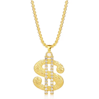 US Dollar Rhinestone Necklace