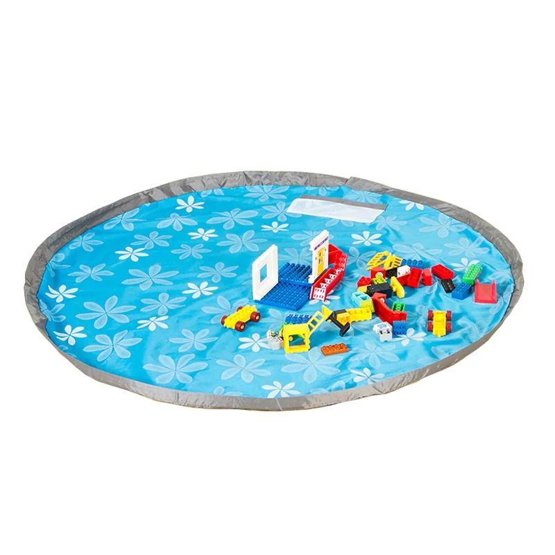 

80/150Cm Portable Kids Toy Storage Bag And Play Mat Large Storage Bags Organizer Blanket Rug Boxes For Toys HG0294