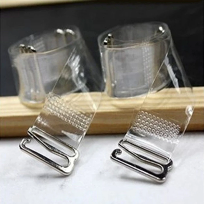 

3 Pairs /6pcs Summer Invisible Transparent Bra Straps Silicone Adjustable Strapless Belt Women's Elastic Bra Straps Dropship