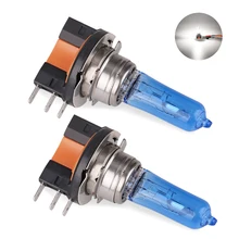 1 шт. автомобиль H15 Галогенные Противотуманные фары 12 V 15/55 Вт светодиодные фары лампы дневного света высокий низкий пучок 6000 К супербелый Автомобильный свет