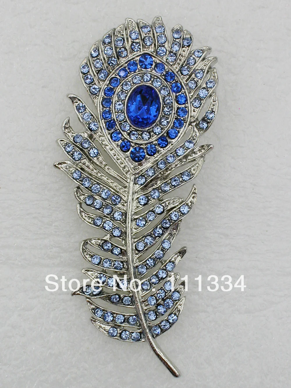 Wholesale 12 pieces jewelry gift Sapphire Rhinestone brooch,Fashion