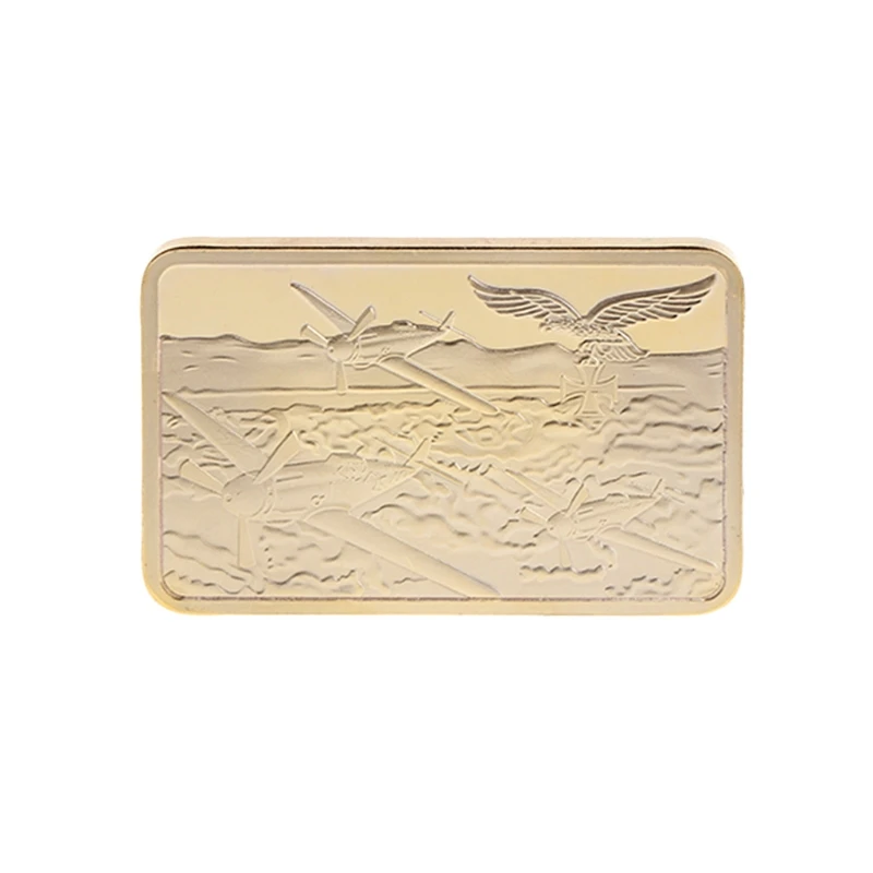 Памятная монета Германия бомбардировщик Золотой квадрат художественные подарки для коллекции сувенир