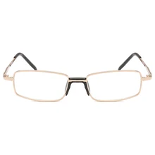 Винтажная металлическая квадратная оправа для очков очки для дальнозоркости мужские диоптрии+ 1,0 до+ 4,0 очки для пресбиопии деловые мужские