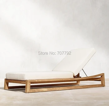 

Natural teak garden outdoor furniture wood lounge bed