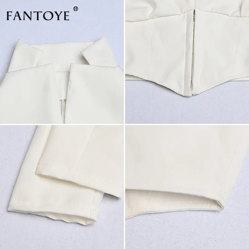 Fantoye сексуальный женский корсет с v-образным вырезом, укороченный топ, элегантный осенний Топ, повседневные белые топы, модные женские бюстье, топ, рубашки для женщин