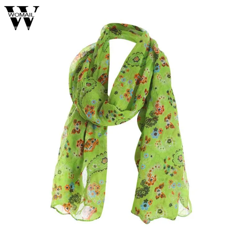 

2017 Women Ladies Flowers Print Pattern Lace Long Scarf Warm Wrap Shawl