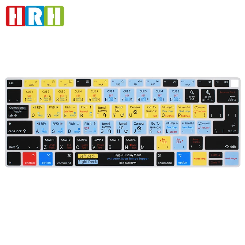 Serato скретч Лайв ярлыки силиконовый чехол для клавиатуры для MacBook новейший Air 1" релиз A1932 с дисплеем retina