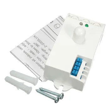 

DC 12V-24V 5.8GHz Microwave Radar Sensor Body Motion HF Detector Light Switch SK-807-DC New