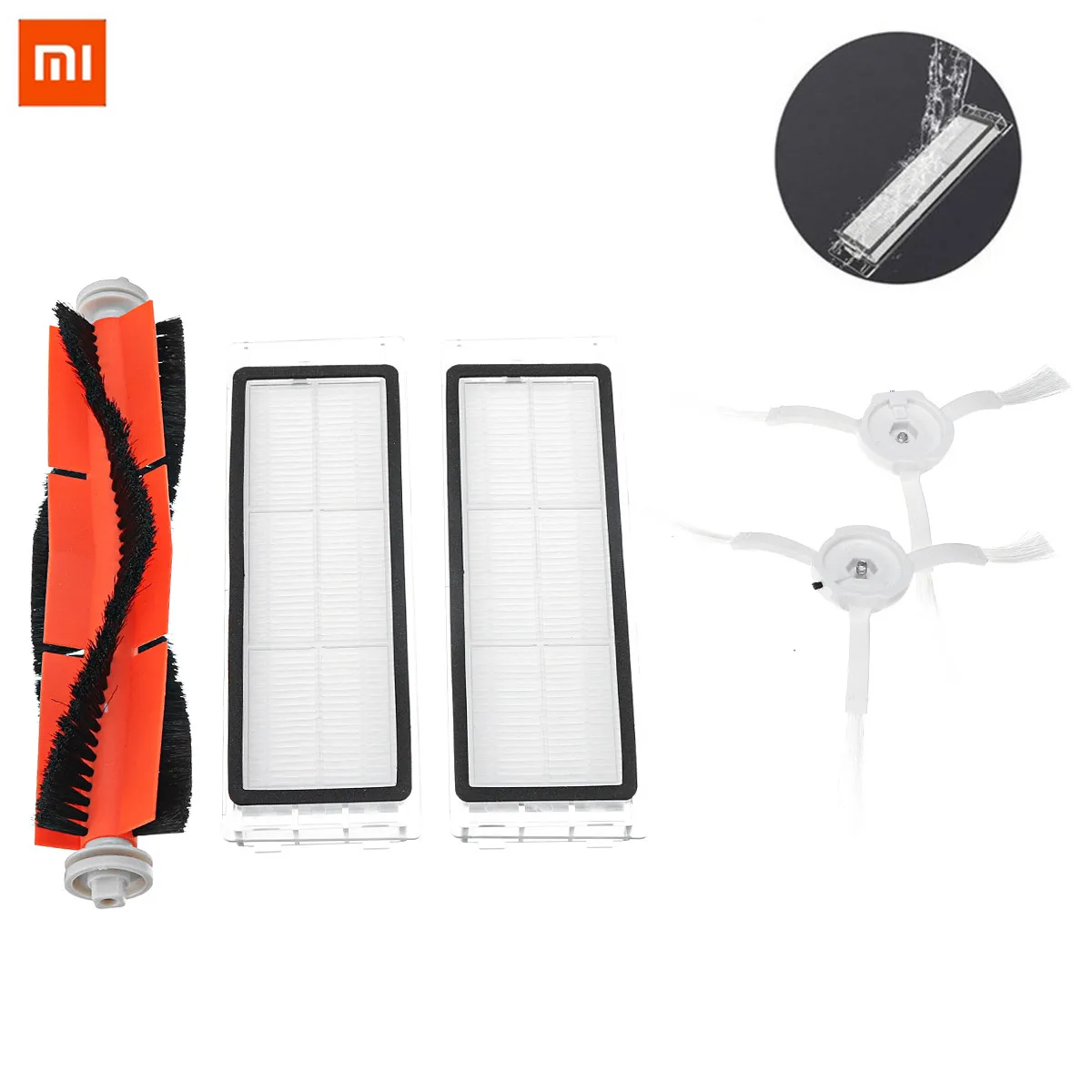 

Economic 5PCS Set for Xiaomi Mi Robot Vacuum Smart Cleaner Accessories Invisible Wall Side Brushes Filter Rolling Bush
