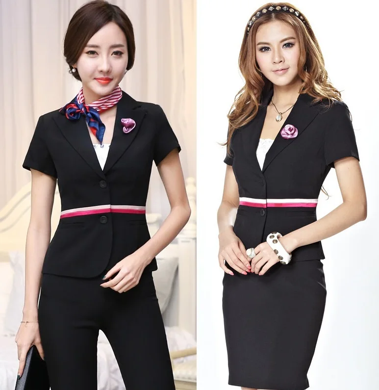Formal Uniform Design Professional Business Women Short Sleeve 2015