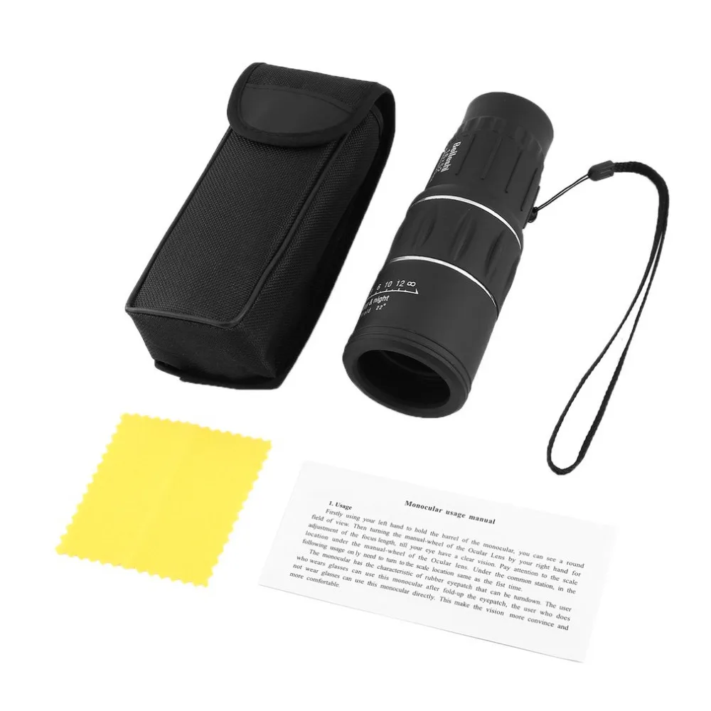 OUTAD للماء 16x52 HD التركيز المزدوج أحادي الإكتشاف تلسكوب التكبير البصرية عدسة مناظير في الهواء الطلق السفر الصيد البصرية نطاق