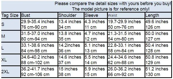 dress size