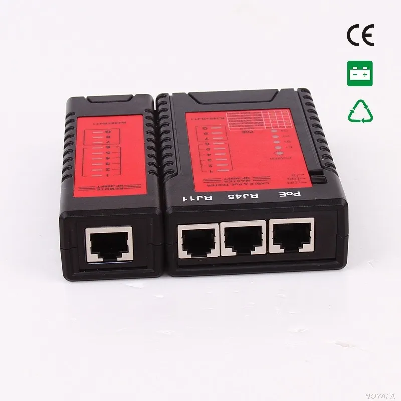 Noyafa NF-468PT POE Тестер обнаружения POE Стандартный LAN сетевой кабель тестер RJ11 RJ45 с светодиодный светильник