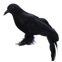 Черный пластик ворона охотничьи приманки сад Птица сдерживания страшное чучело мыши Компьютерные борьба с вредителями сдерживания