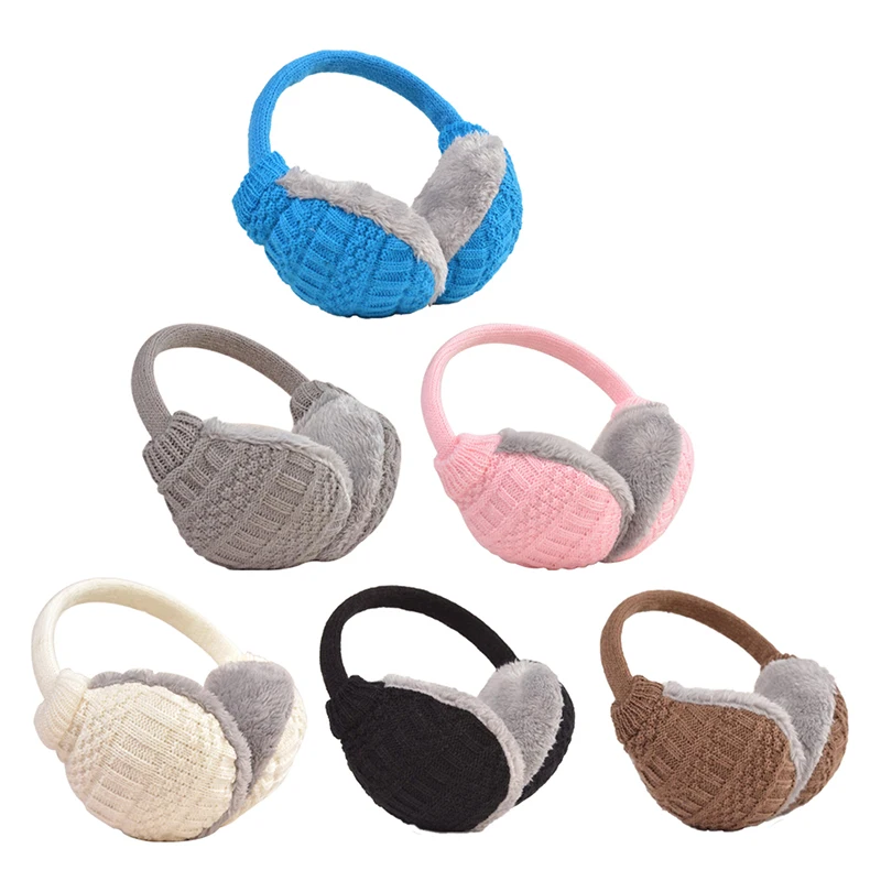 Women Warm Kint Earmuffs Earwarmers Earlap Warmer Headband