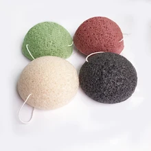 1 шт. губка для мытья лица Волшебная Очищающая Губка черный зеленый инструменты для макияжа Maquiagem Макияж Konjac Мягкая очищающая губка для лица