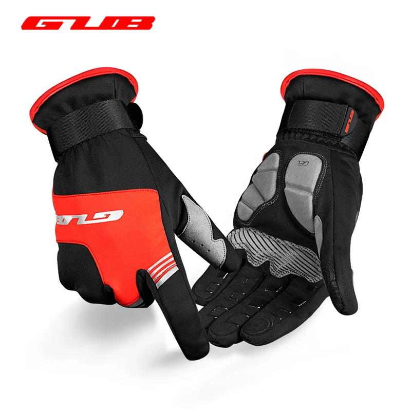 

GUB-S079 Touch-Screen Bike Gloves Winter Warm Windproof Waterproof Full Finger Cycling Glove Anti-slip Bicycle Gloves Men Women