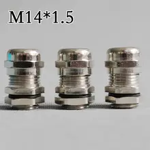 3 шт./лот CT050 M14* 1,5 Никель покрытием Медные скобы латунь металл кабельная фиксированная головка кабельный сальник для герметизации провода водонепроницаемый кабельный сросток IP68