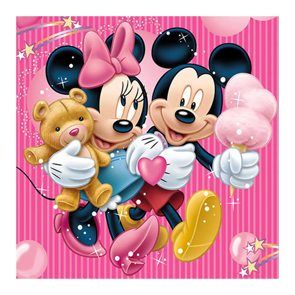 

cartoon portrait Diamond Painting Full Round Pink New DIY Sticking Drill Cross Embroidery 5D Decorative simple Home Decoration