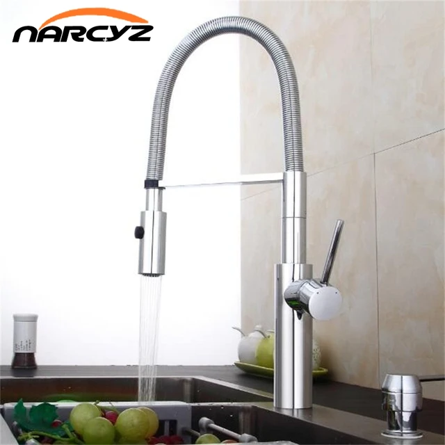 Best Price Kitchen Faucet Newly Design 360 Swivel Solid Brass Single Handle Mixer Sink Tap Chrome Hot and Cold Water Torneira XT-83