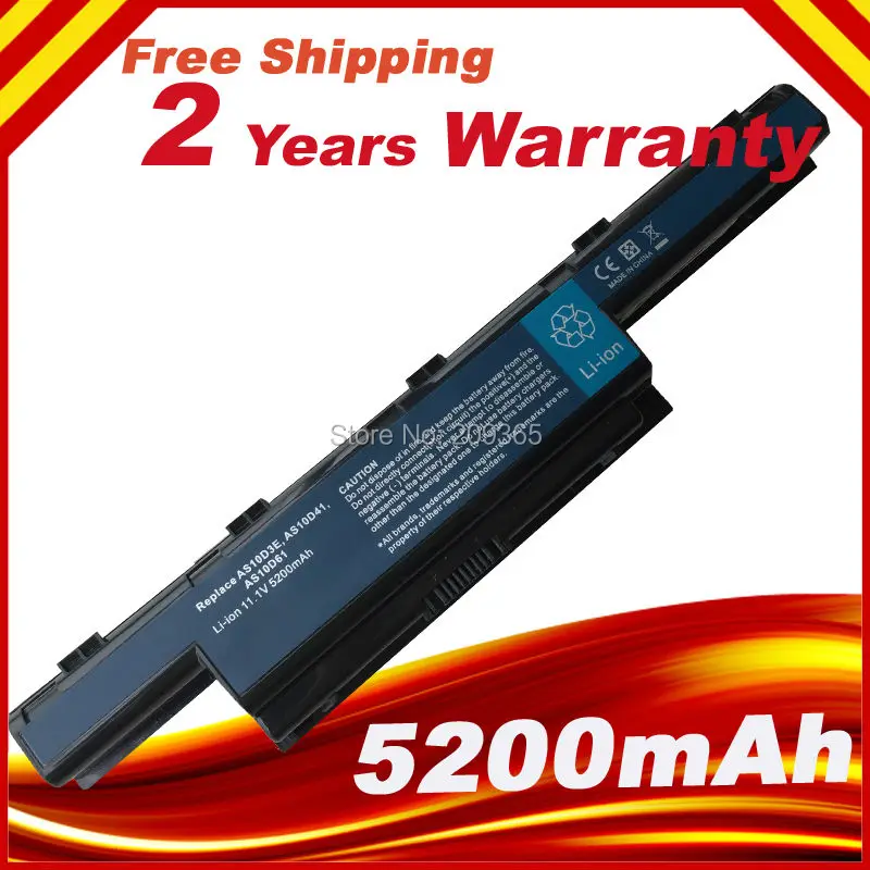 5200 мАч для Acer Aspire v3-551g v3-571g V3-771G e1 e1-421 e1-431 V3 V3-471G E1-471 E1-531 серии ноутбука Батарея