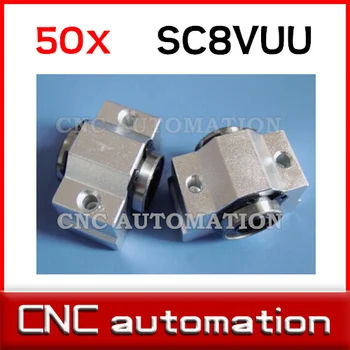 

50pcs 8mm bearing bushing SC8V SC8VUU SCV8UU linear bearing block for 8mm linear shaft rail