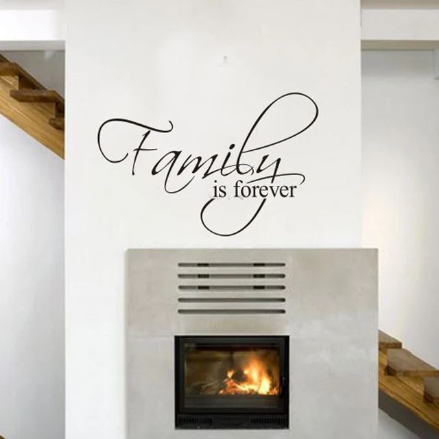 family is forever home decor quotes wall decals decorative adesivo de parede removable vinyl wall stickers - Home Decor Quotes family is forever home decor quotes wall decals decorative adesivo de parede removable vinyl wall stickers - Home Decor Quotes
