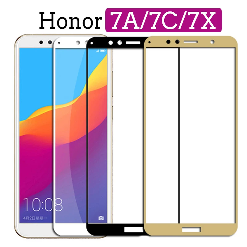 Защитный экран на Huawei Honor протектор экрана из закаленного стекла для 7A Pro 7X