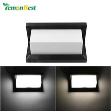 Современный стиль Крытый открытый настенный светильник-бра декоративный водонепроницаемый 15 Вт светодиодный настенный светильник для угловых дорожек ступеней лестницы AC85-265V