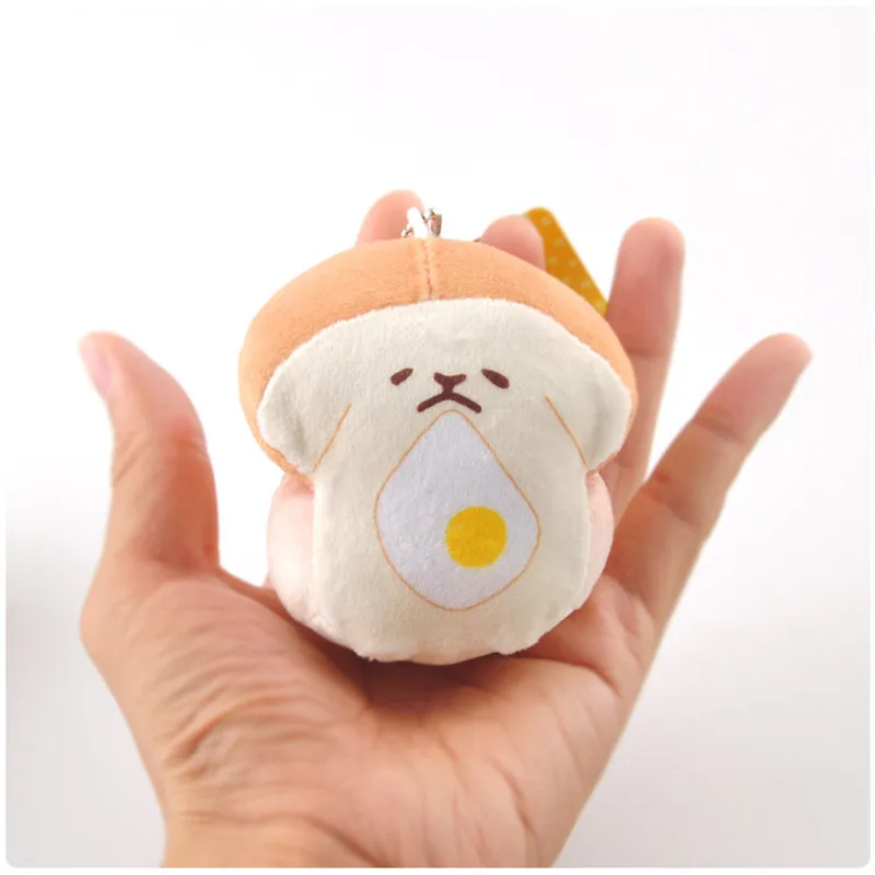 Bread Hamburger Cheese Dog Plush Pendants Toys Puppy Dog Dolls (12)