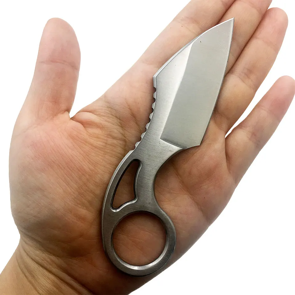 Swayboo EDC интегрированная ручка keel D2 стальные ножи для кемпинга 60 HRC кольцо мини нож