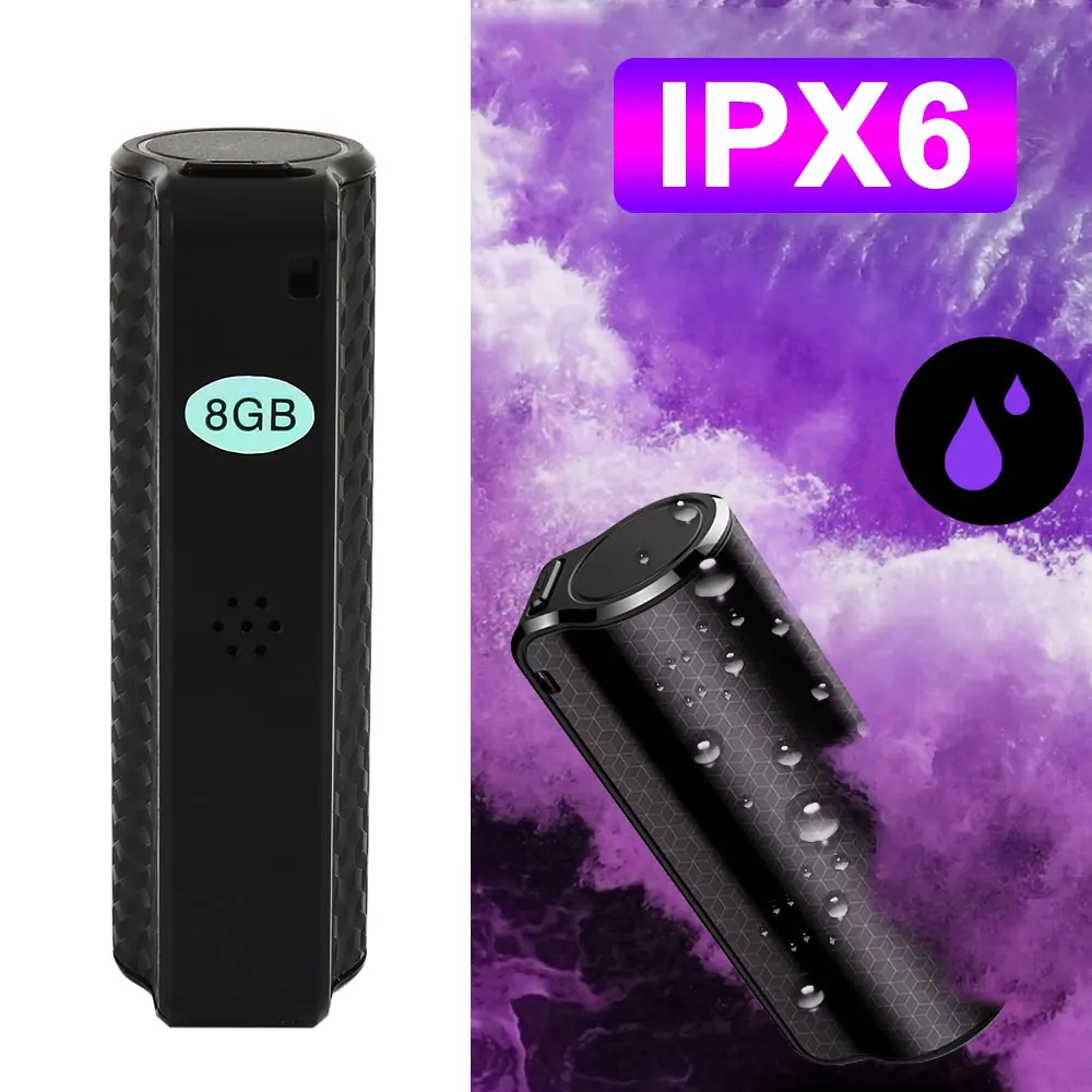 

Mini Hidden Digital Voice Recorder 8GB USB Professional 600 Hours HD Recording Dictaphone Long-distance Audio Recorder