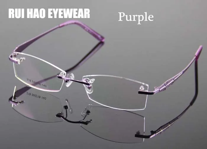 Безободковая оправа женские прямоугольные очки оправа очки Женская оправа по рецепту очки женские grau