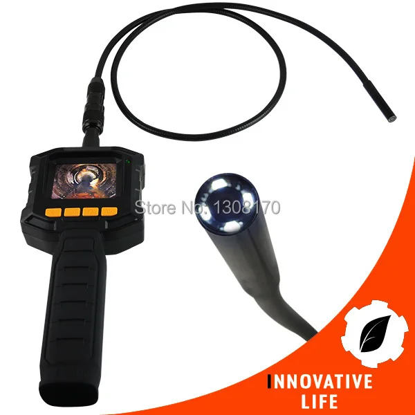

8mm Camera Video Borescope 4 LED Lights AV Output SnakeScope 3FT Cable 2.31" TFT LCD Surveillance Tool Industrial Endoscope