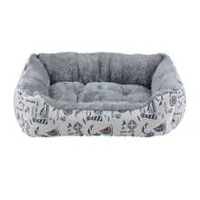 FUNBAKY 4 Colors Sailboat Star Arctic velvet Warm Washable Pet Dog Bed for Large Dogs Labradors Bed & Mats cama para cachorro