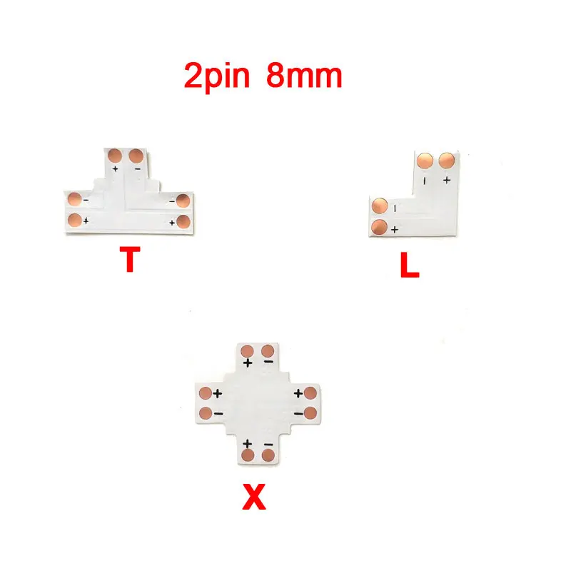 Сварочный разъем 2pin 8 мм 10 мм/4pin 10 мм/5pin 10 мм 12 мм X T L форма СВЕТОДИОДНЫЕ Полосы Клип разъем