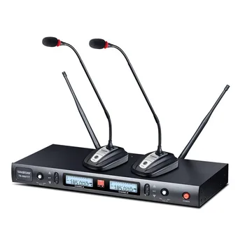 

Takstar TS-8807TT Dual channel UHF Conference Wireless Microphone TUNER diversity technology SQ adjusting function