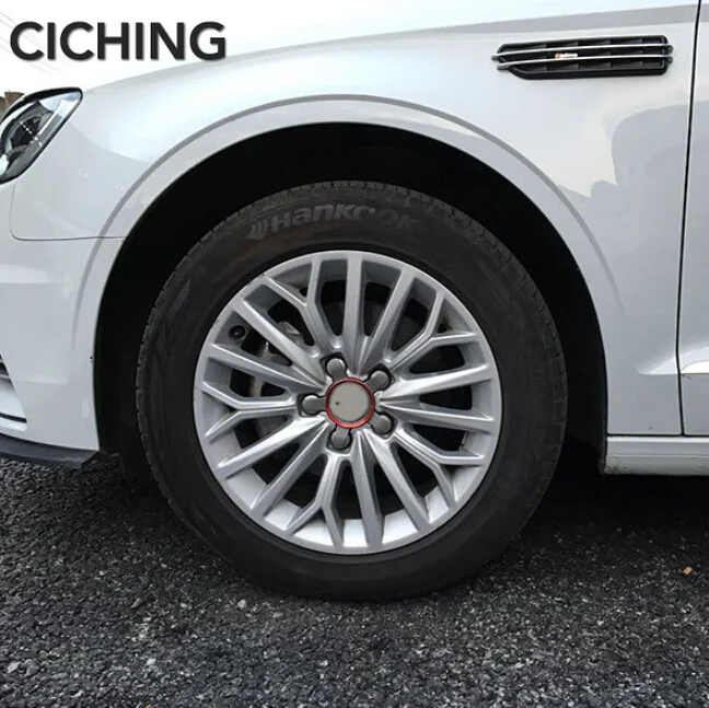 4 шт. S линия колеса центр Шапки значок для AUDI A1 A3 A4 B6 A6 C5 A4L a4 b8 A6L A7 A8L A5 S5 S6 A8 S8 Q3 Q5 Q7 SQ5