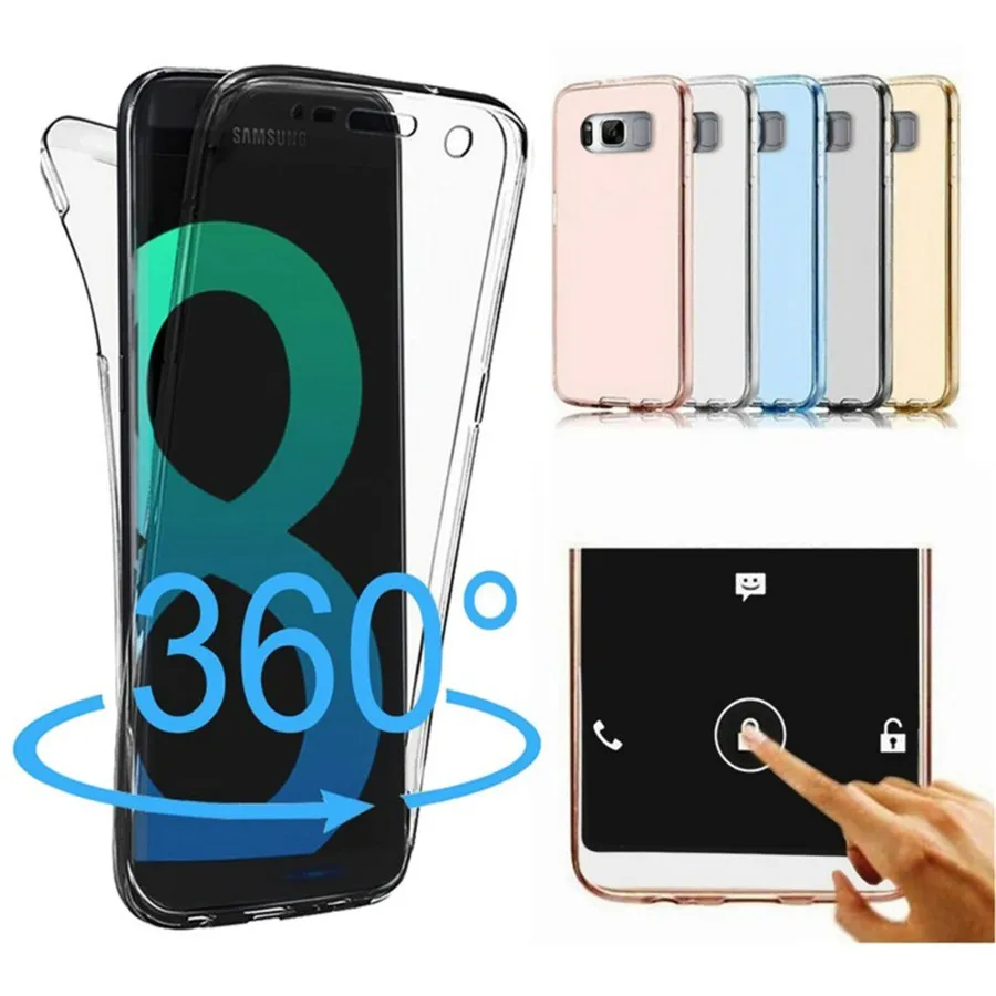 For Huawei P20 Lite Pro Case 360 P8 2017 P9 P10 Plus Cover Soft TPU Full Protective Clear Phone Cases |