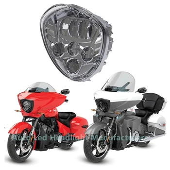 

Victory Motorcycles Cross Series LED Headlight Kit Chrome Bezel Directly Replace Stock Headlight Plug and Play