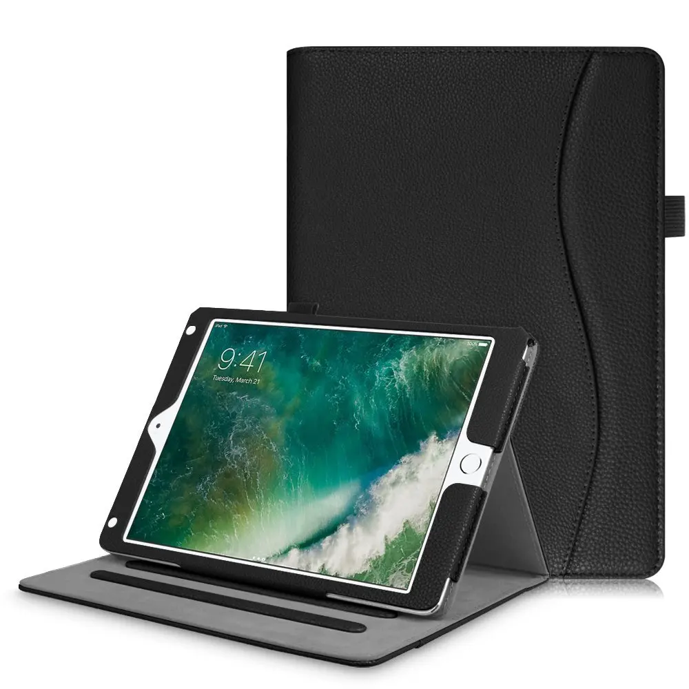 

Premium PU Smart Case for New iPad 9.7 2017 2018 A1893 Tablet Case for iPad air 1 2 Funda Capa Cover Cases with Hand strip+Pen