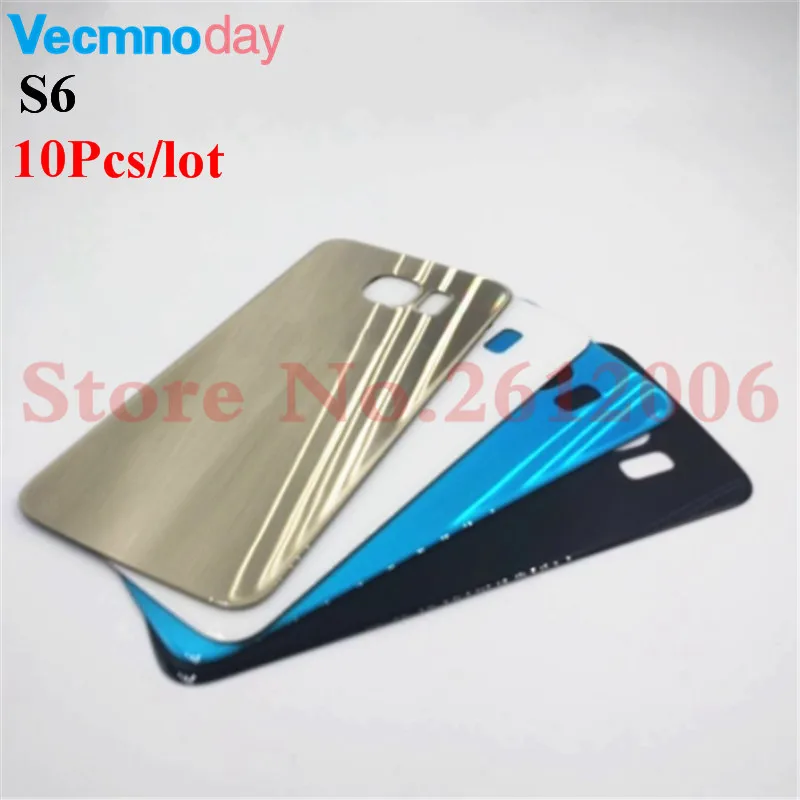 

10Pcs/lot For Samsung S6 Replacement Housing Door Battery Back Cover For Samsung Galaxy S6 G920 Back Protect Case Part With Logo