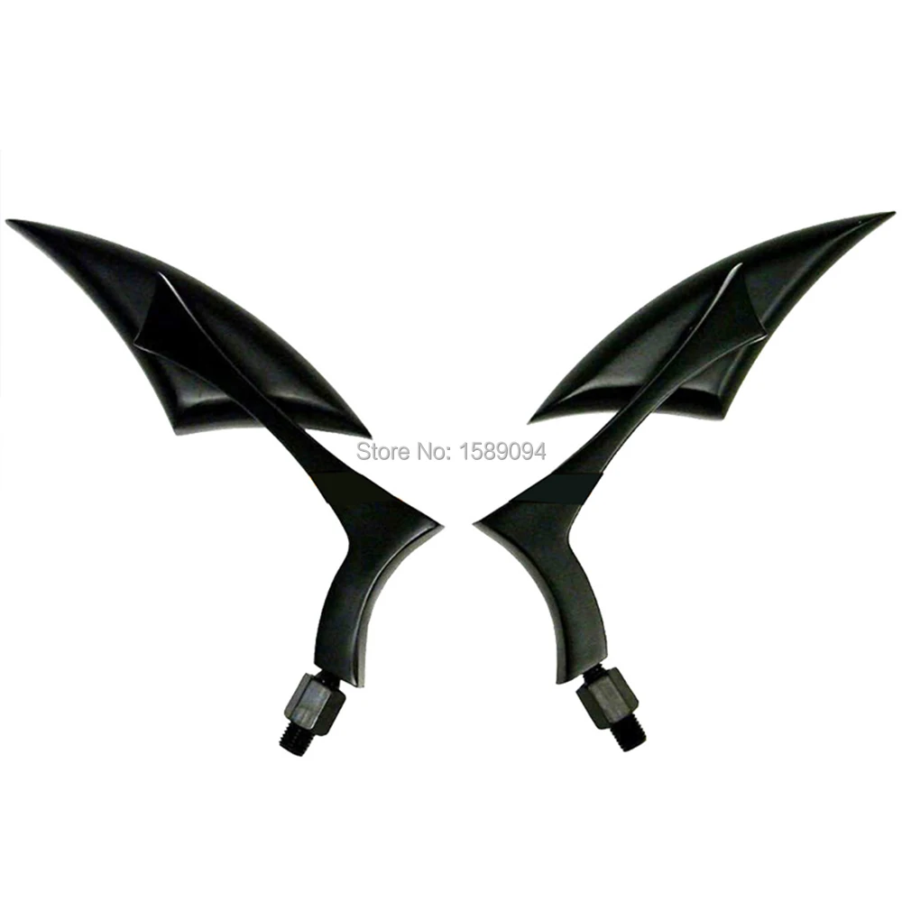 

BLACK SPEAR BLADE MIRRORS WITH 8mm/10mm MOUNTING ADAPTERS FOR DYNA ROAD ELECTRA GLIDE SPORTSTER 883 1200 SOFTAIL