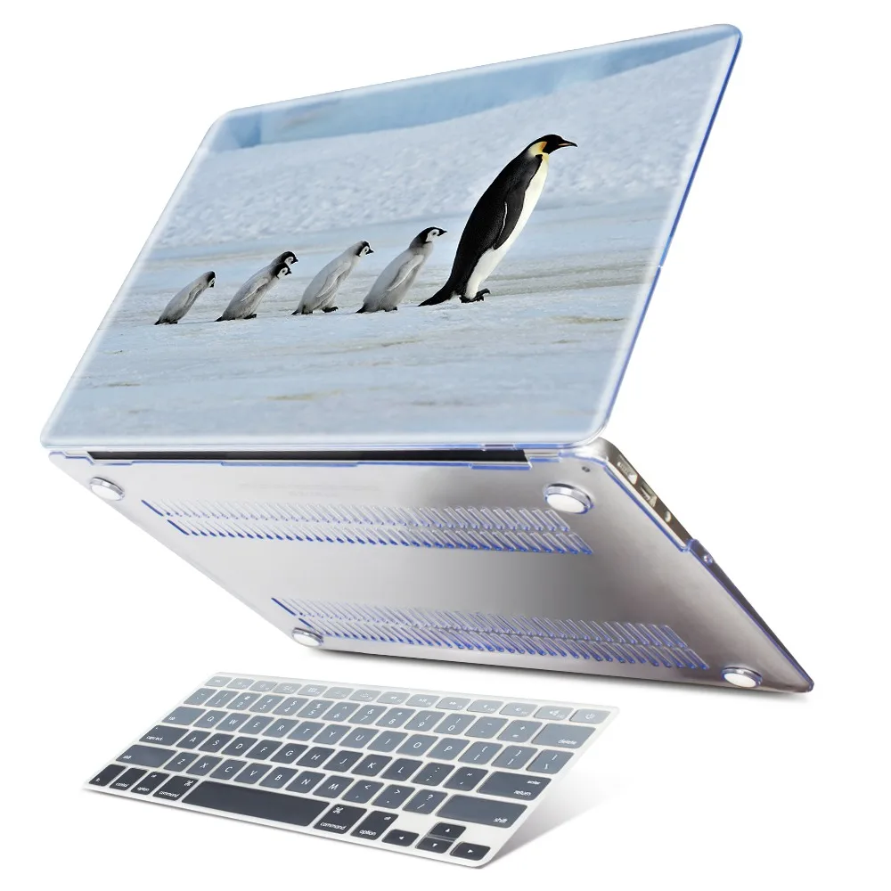 Животное Лошадь Пингвин полярный медведь чехол для Macbook Pro 13 15 retina Touch Bar чехол с принтом для Macbook Air 11 12 13