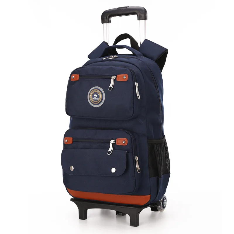 

Removable Kids Backpack With Wheel Stair Trolley School Bags Children's Backpack Schoolbags Waterproof Bags For Girls and Boys